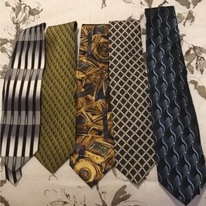 Bundle of five very nice men ties.